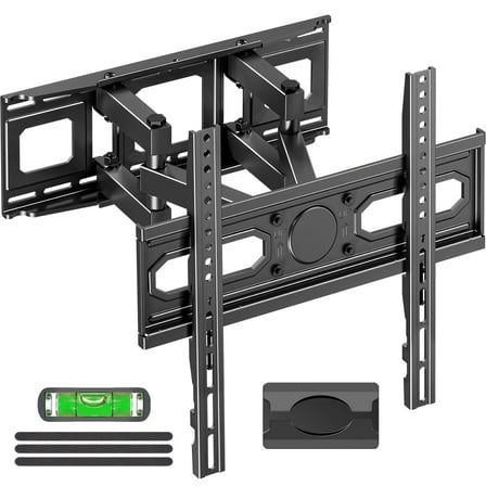 HOMOUNT Full Motion TV Wall Mount for Most 26-65 Inch TVs, TV Bracket with Dual Swivel Articulating Arm, Max VESA 400x400mm, up to 99 lbs