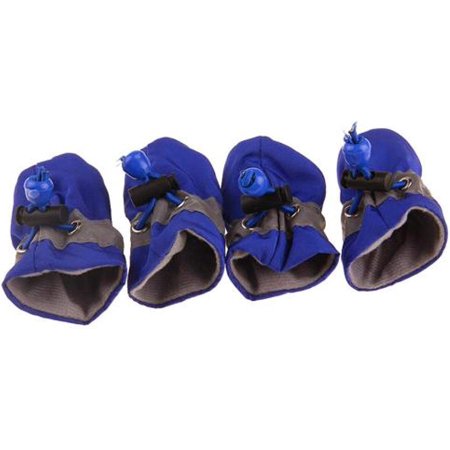 Dog Winter Cotton Soft Shoes Rain Anti-Slip Boots Reflective Puppy Shoes Pomeranian Soft-Soled Pet Boots