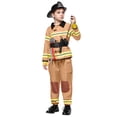 thumbnail image 3 of Joyfy Halloween Kids Fireman Costume, Firefighter Costume for Boys Toddler Halloween Party Dress Up 3-7 Years, 3 of 10