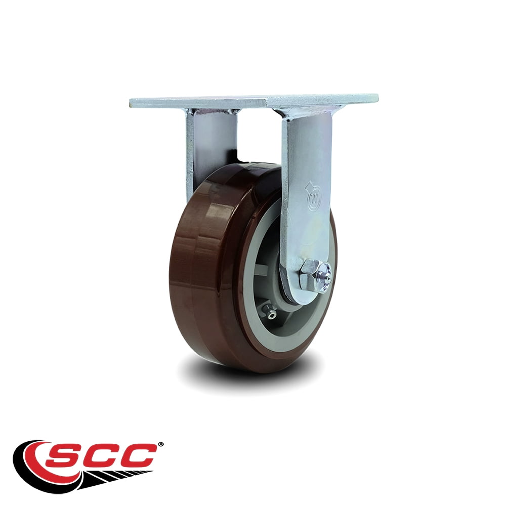 5 Inch Polyurethane Wheel Rigid Caster with Ball Bearing Service Caster Brand