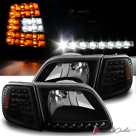 For 1997 2003 Ford F150 2002 Expedition Led Headlights For 1997 2003 Ford F150 2002 Expedition Led Headlights Corner Head Lights Pair L R 1998 1999 2000 2001
