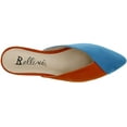 thumbnail image 6 of Bellini Flex Womens Comfort Slip On Mule 9.5 Turquoise/Orange Microsuede, 6 of 6