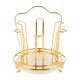 thumbnail image 2 of Soporte Moderno de 6 Ganchos de Metal Dorado para Vasos, Estante de Secado, Soporte para Encimera, Soporte para Gancho, 2 of 8