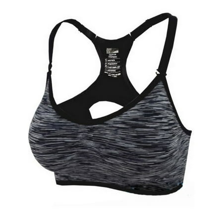 

Fymall Women s Light-Support Sports Bras Adjustable Straps Vest Fitness Bra