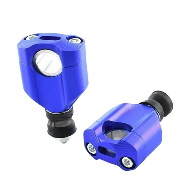 Elevadores de manillar de motocicleta, elevadores de abrazadera de montaje de manillar, aleación de aluminio fácil Azul
