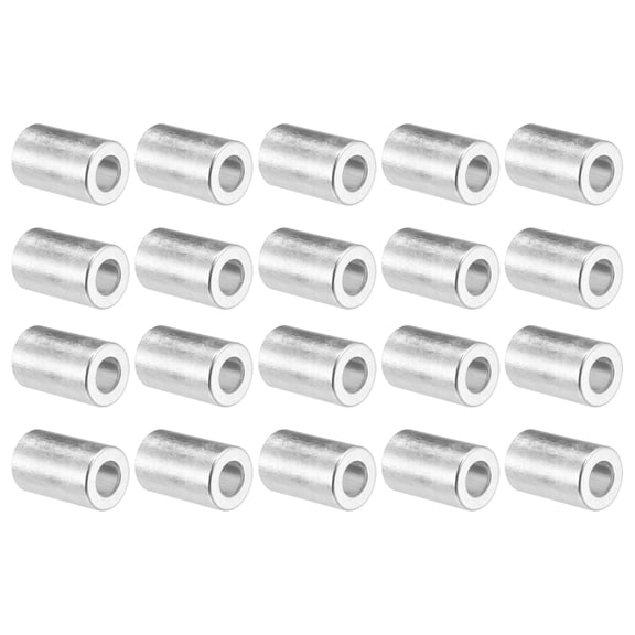 Unique Bargains 20pcs Car Aluminum Air Conditioner Pipe Joint Fitting Sleeve 12mm 19mm Hole Dia