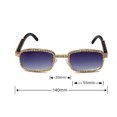 thumbnail image 2 of Fashion Black Gold Sunglasses Men Classic Summer Rap Bling, 2 of 2