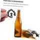 thumbnail image 3 of Pack of 2 Multifunctional Tools, Screwdriver, Bottle Opener, Outdoor Multitool, Stainless Steel, Black, 3 of 5