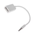 thumbnail image 3 of Cable conversor de audio Yashi de 3,5 mm a USB 2.0 hembra color blanco, 3 of 5