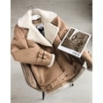thumbnail image 3 of Vintage Zipper Casual Jacket Outerwear (M, FriarBrown), 3 of 7
