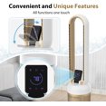thumbnail image 4 of Bladeless Fan for Bedroom, 38" Air Circulator with Large Touchscreen Display, 60° Oscillation, Remote & Touch Control, 24 Speeds, 12H Timer, Low Noise Portable Standing Fan for Home & Office, 4 of 9