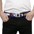thumbnail image 3 of Buckle-Down Belt, Seatbelt Buckle Belt, Colorado Snowmobiler Mountains, 30 to 44 Inches, 3 of 9