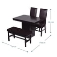 thumbnail image 4 of Comedor Camacho Elegant Jr con 2 Sillas y 1 Banca Chocolate, 4 of 4