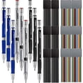 thumbnail image 2 of JOVITEC 21 Pieces 2.0 mm Mechanical Pencil Set, 9 Pieces Automatic Pencils 12 2 mm Mechanical Pencil Colored Refills (Color and Black) for School Students Writing Draft Drawing, Painter Art Sketching, 2 of 4