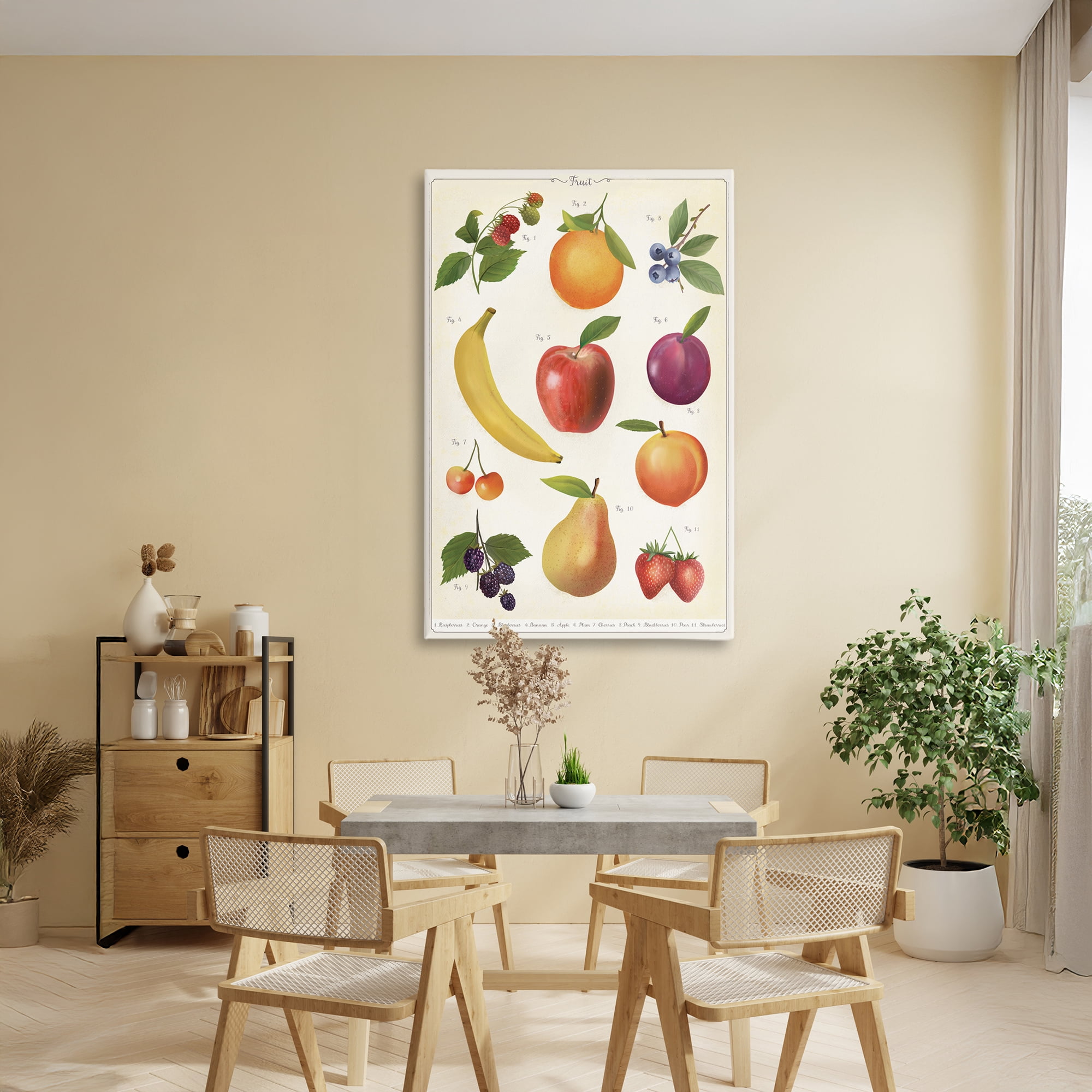 Stupell Industries Fruit Collection Studies Canvas Wall Art, design by Diane Neukirch