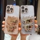 thumbnail image 4 of Lindo Dibujo Animado Hello Kitty Maquillaje Espejo Lujo Cambio Gradual Soporte De Silicona Funda Para IPhone 11 12 13 Pro Max 14 Plus, 4 of 4