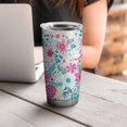 thumbnail image 4 of 20 Oz Pioneer Flower Coffee Tumbler Double Wall Insulated Stainless Steel Water Bottle | Metal Reusable Thermoses Flask with Cup Cap | Leak & Sweat Proof with Anti-Dust Lid, 4 of 7