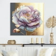 thumbnail image 2 of Designart Purple Hue Single Flower I Canvas Wall Art, 2 of 5