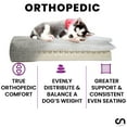 thumbnail image 6 of Club Nine Pets Roma Orthopedic Pet Bed for Dogs, Elevated, Medium, Camel., 6 of 8