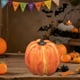 thumbnail image 1 of Decoración de calabaza de Halloween | Adorno artificial de frutas y verduras | Atrezzo de plástico naranja, decoración de escritorio y ventanas | Duradero, fácil de limpiar, de varios tamaños, 1 of 6
