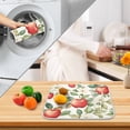 thumbnail image 3 of Yayeee Drying Mat for Kitchen Counter Dishes Microfiber Coffee Decorative Pad, Beige Apple Pattern, 3 of 9