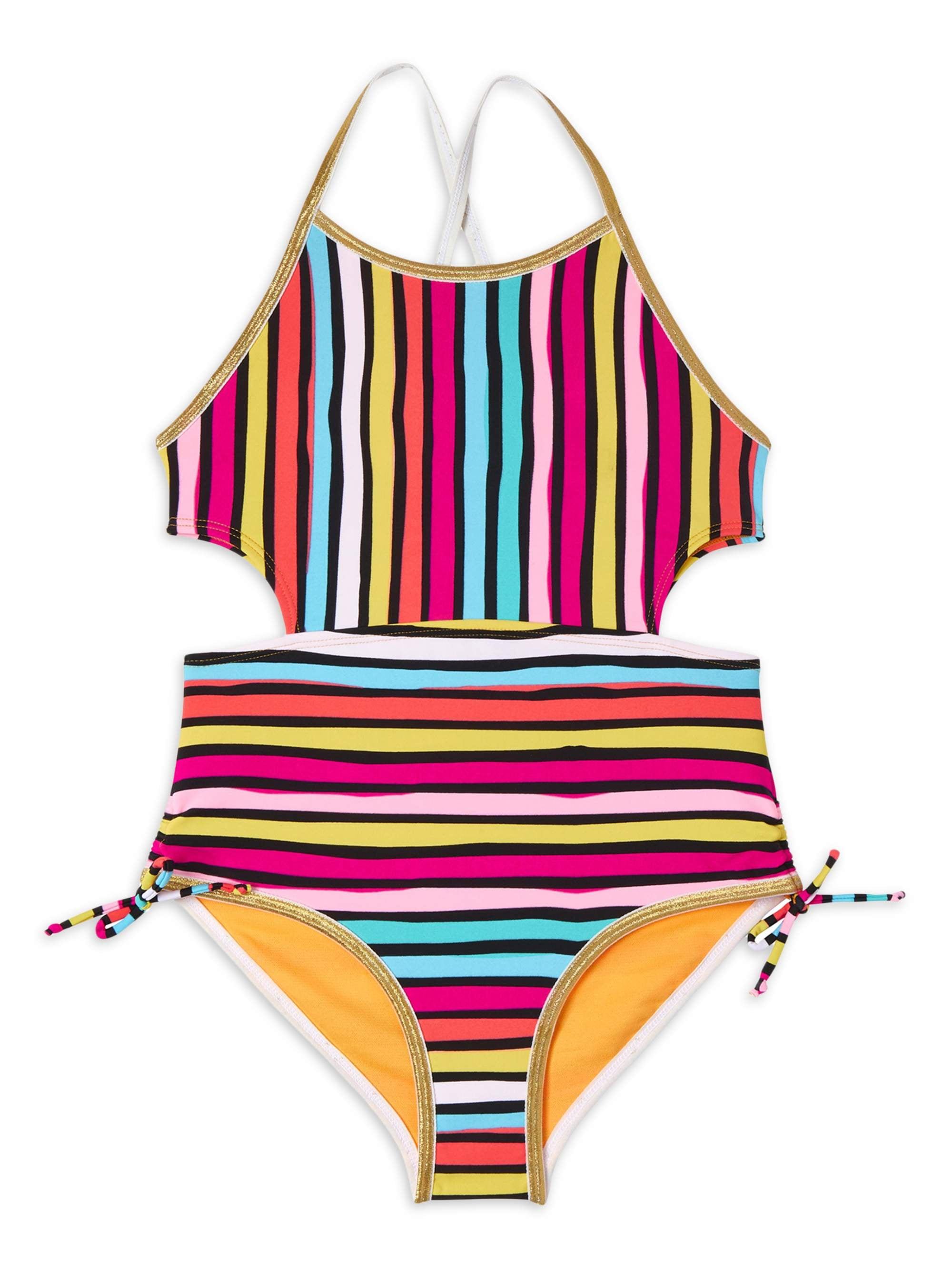 Limited Too - Limited Too Girls' 4-16 Striped One Piece Swimsuit with ...