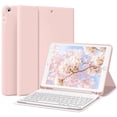 thumbnail image 1 of Funda con teclado kenke para iPad de 9ª, 8ª y 7ª generación de 10,2 pulgadas, color rosa, 1 of 7