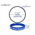 thumbnail image 2 of DO NOT RESUSCITATE Medical Alert ID Silicone Bracelet Wristbands, 2 of 2