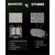 thumbnail image 3 of Scitoo Juego De Pastillas De Freno De Disco Delantero Trasero De Cerámica Para Lexus Gs300 1998-2005 Lexus Gs400 2001-2005 Lexus Gs430 2001-2005 Lexus Is300 2002-2010 Lexus Sc430, 3 of 5