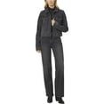 thumbnail image 4 of PAIGE womens  Sasha Black Manta Distressed High Rise Column Straight Leg Jean,, 4 of 5
