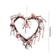 thumbnail image 3 of Corona De Plástico Corona floral rosa en forma de corazón para puerta de entrada y pared, decoración romántica para el Día de San Valentín, ventana, fiesta (1 unidad) JASKFLY, 3 of 8