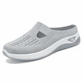 thumbnail image 6 of YHAJDS Women's Slip On Sandals Closed Toe Half Slip Breathable Mesh Soft Sole Indoor Outdoor Home Daily, 6 of 9