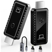 Fovendi Wireless HDMI Transmitter and Receiver, 4K Extender Connection Kit Support 2.4/5.8Ghz 100Ft for Laptop/Pc/Tv Box/Camera/Projector