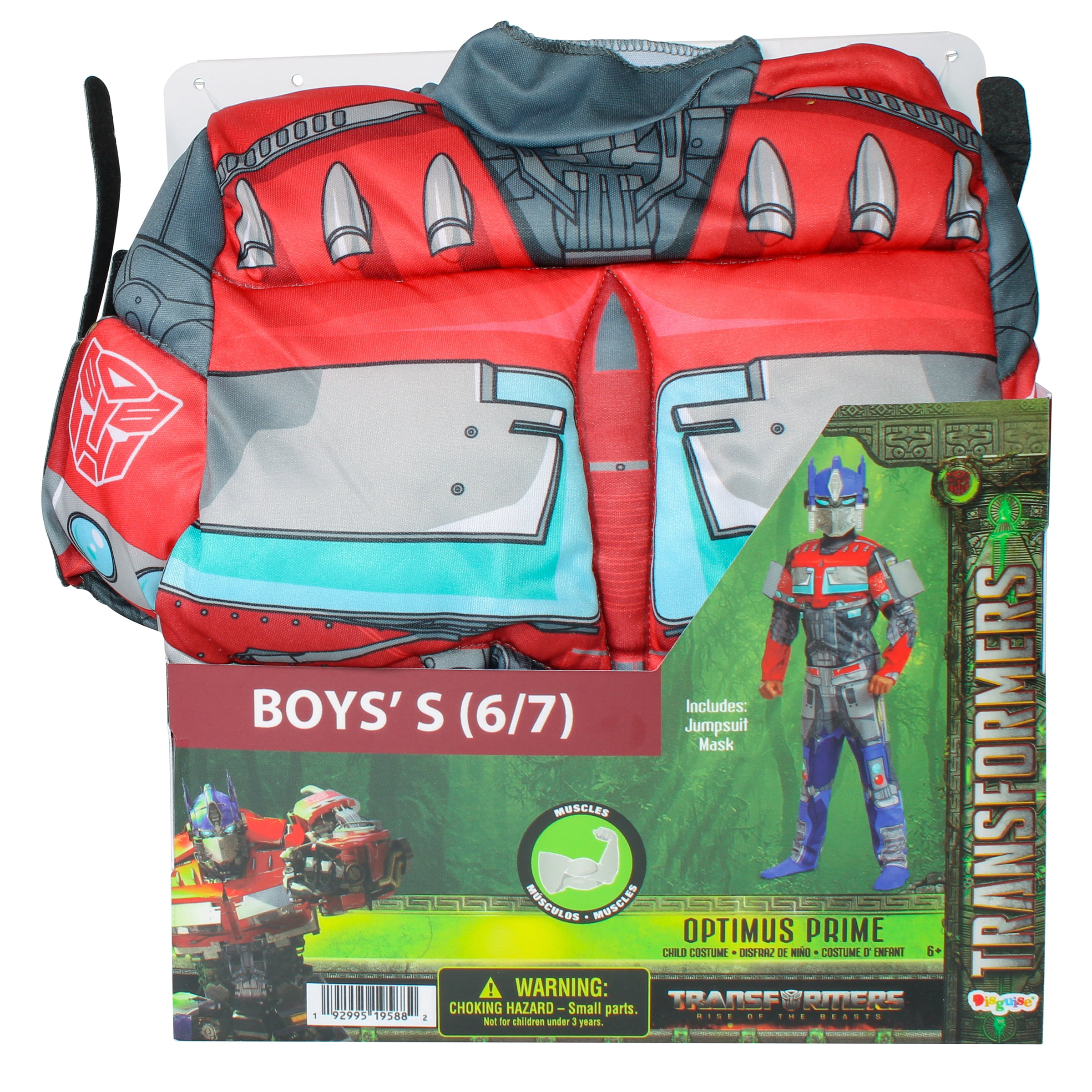 Transformers Rise Of The Beasts Movie Optimus Prime Costume for Children, Boys S (6/7)