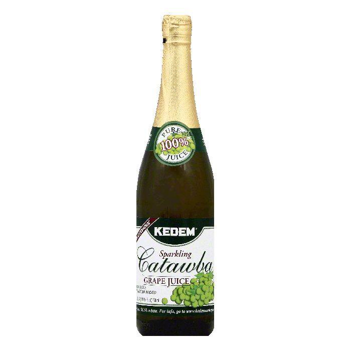 Kedem Catawba Grape Juice Sparkling 100 Juice, 25.4 Fo (Pack of 12