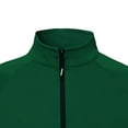 thumbnail image 3 of Miluxas Mens Zip Up Cardigan Sweater Slim Fit Casual Full Zip Sweaters Knit Stand Collar Cardigans with 2 Front Pockets Green, 3 of 5