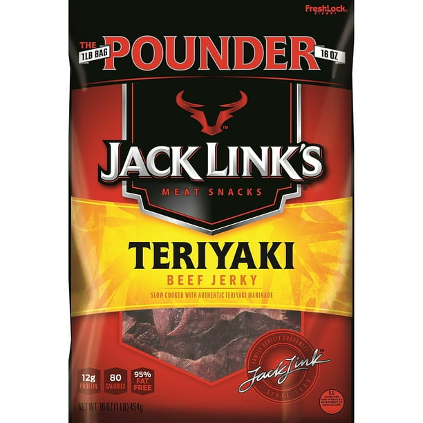 Jack Link's Teriyaki Beef Jerky (16 oz.) - Walmart.com - Walmart.com