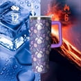 thumbnail image 3 of 40oz Autumn Gift Fall Tumbler with Handle and straw, Pumpkin Maple Orange Leaves Stainless Steel Insulated Cup, Coffee Mug Water Bottle for Thanksgiving, 3 of 6