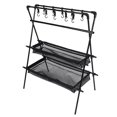 thumbnail image 1 of Égouttoir à Tasses et Bols de Camping Extérieur, Étagère Suspendue en Alliage d'Aluminium, Support de Rangement pour Ustensiles de Pique-Nique, BBQ, Vaisselle, Ustensiles de Cuisine, Outils de Camping, 1 of 7