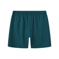 thumbnail image 2 of Pdbokew Men's Swim Trunks Running Shorts with Lining 2-in-1 Quick-Dry Beach Shorts With Zippered Pockets Darkgreen -34, 2 of 6