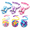 Blue+ Pink+Purple 6 Pack, variant on Interactive Plush Mouse Cat Toy with Long Fluffy Tail for Indoor Cats, Soft Chew and Chase Kitten Toy