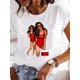 thumbnail image 1 of Moda manga corta amor dulce 90s tendencia Casual camisetas ropa mujer verano T ropa señoras estampado gráfico camiseta Tan Jianjun  unisex, 1 of 2