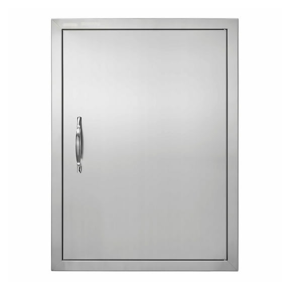 BBQ Access Door 20x27 Inch, Stainless Steel Outdoor Kitchen Door, Flush Mount Grill Cabinet Door with Handle, BBQ Island Door for Grilling Station