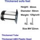 thumbnail image 3 of Set Of 8 Furniture Legs, Adjustable Leg Furniture Legs - Chrome Metal - Adjustable Height (total: 80-95mm) Banmo, 3 of 5