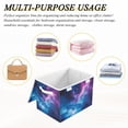thumbnail image 6 of Yayeee Collapsible Cube Storage Bin with Lid Fabric Closet Decorative Basket with Handles, Galaxy Pattern, 6 of 7