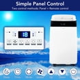 thumbnail image 7 of Ultra-Quiet 14,000 BTU 3-in-1 Portable Air Conditioner – Cooling, Dehumidifier & Fan for Rooms up to 750 Sq.Ft – Energy Efficient AC with Remote, 24H Timer, Easy Window Kit – White Top Cover, 7 of 7