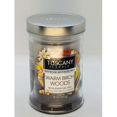 Tuscany Candle Warm Birch Woods Scented Jar Candle Vanilla Woodsmoke 18 Ounce