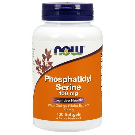 NOW Foods - Phosphatidyl Serine with Ginkgo Biloba Extract 100 mg. - 100 Softgels