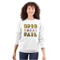 thumbnail image 3 of Hashtag Totally 80's Pacman Sweatshirt for Men or Women Brisco Brands M, 3 of 6