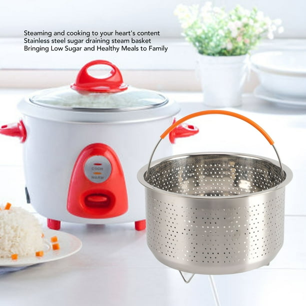 Stainless Steel Rice Steaming Basket Stainless Steel Rice Cooker Steam Basket Low Sugar Bracket With Handle For Stock Cooker